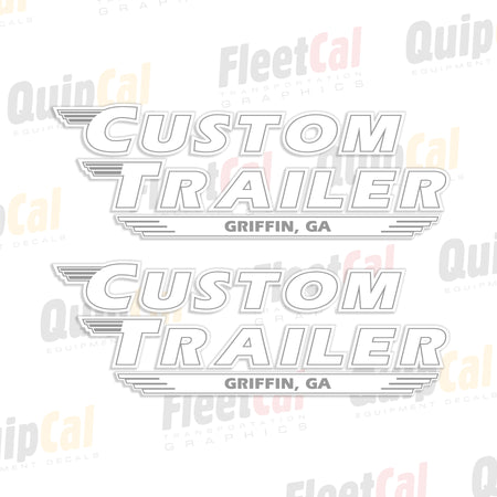 Custom Trailers Decal Pair