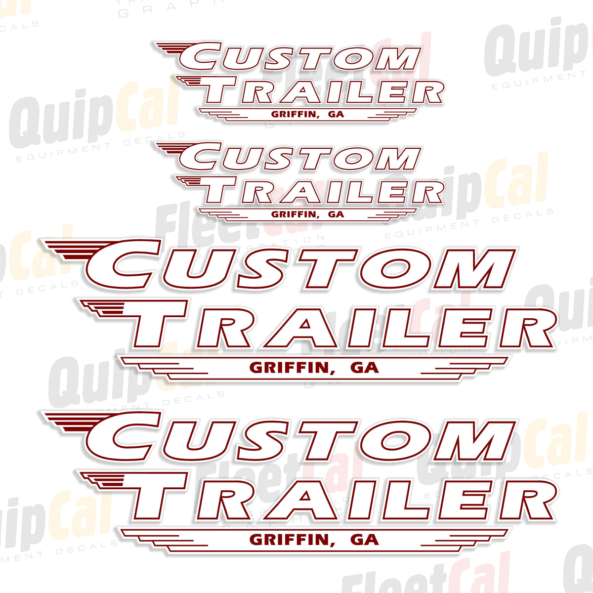 Custom Trailers Decals