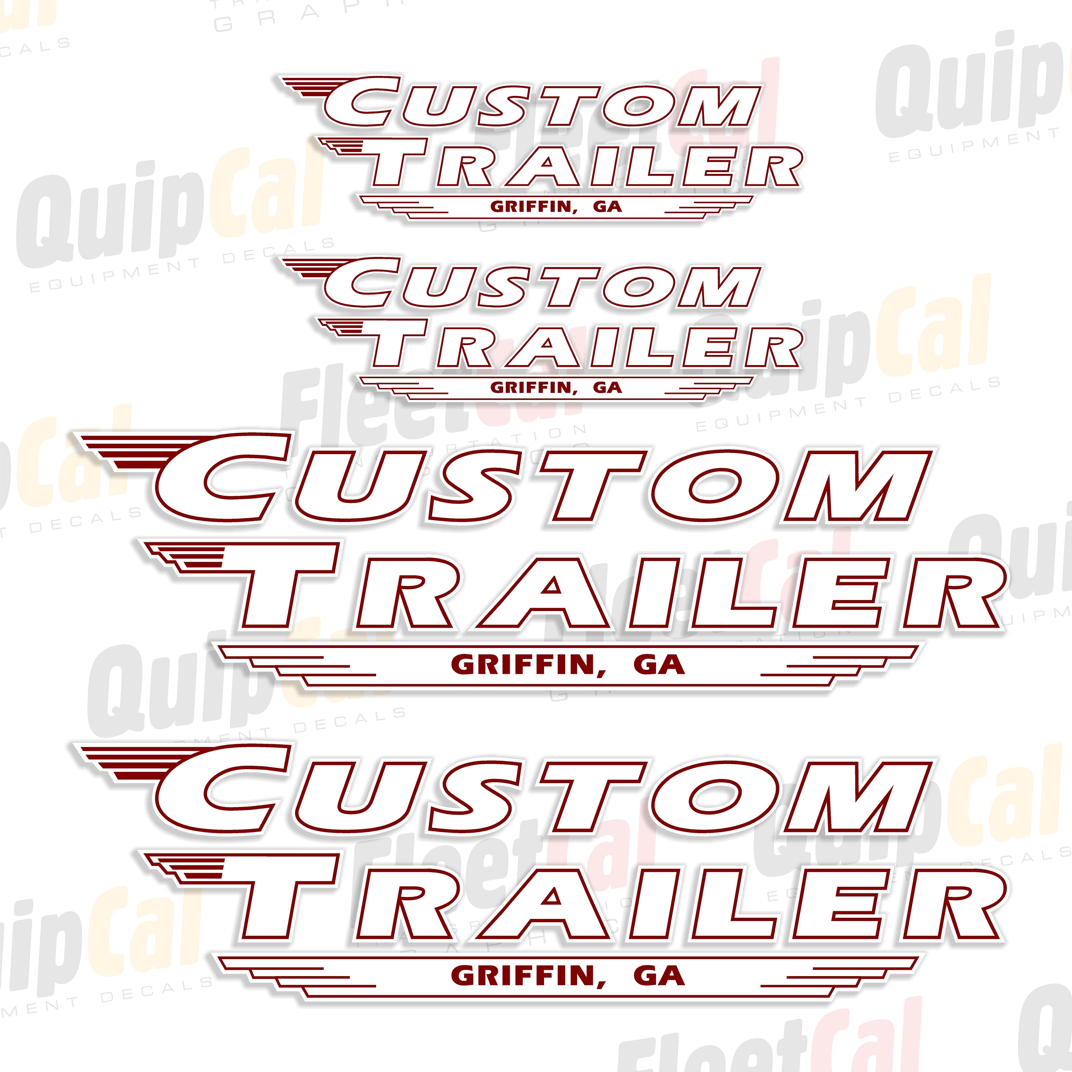 Custom Trailers Decals