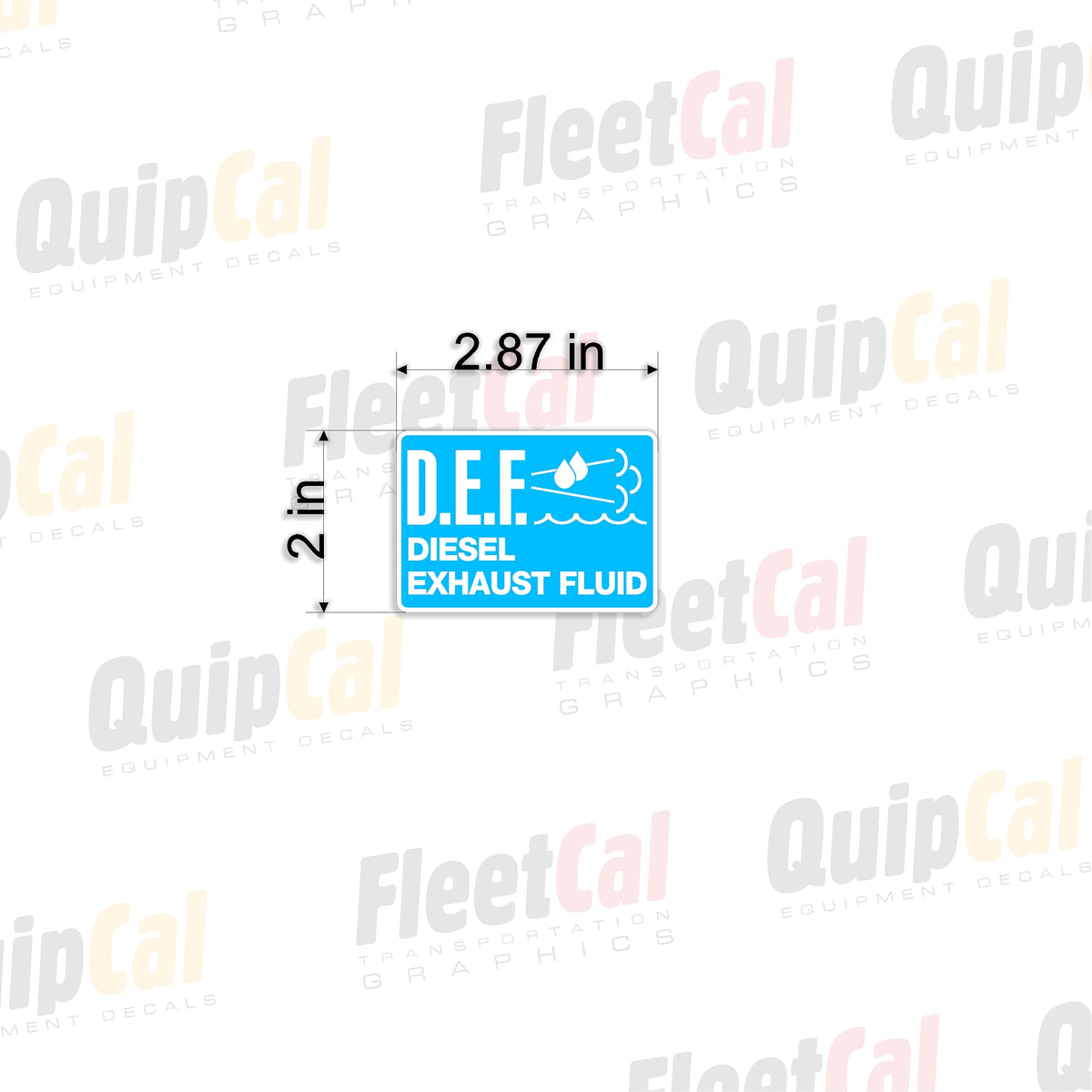 DEF 003 - Diesel Exhaust Fluid Decal – Truck and Equipment Decals