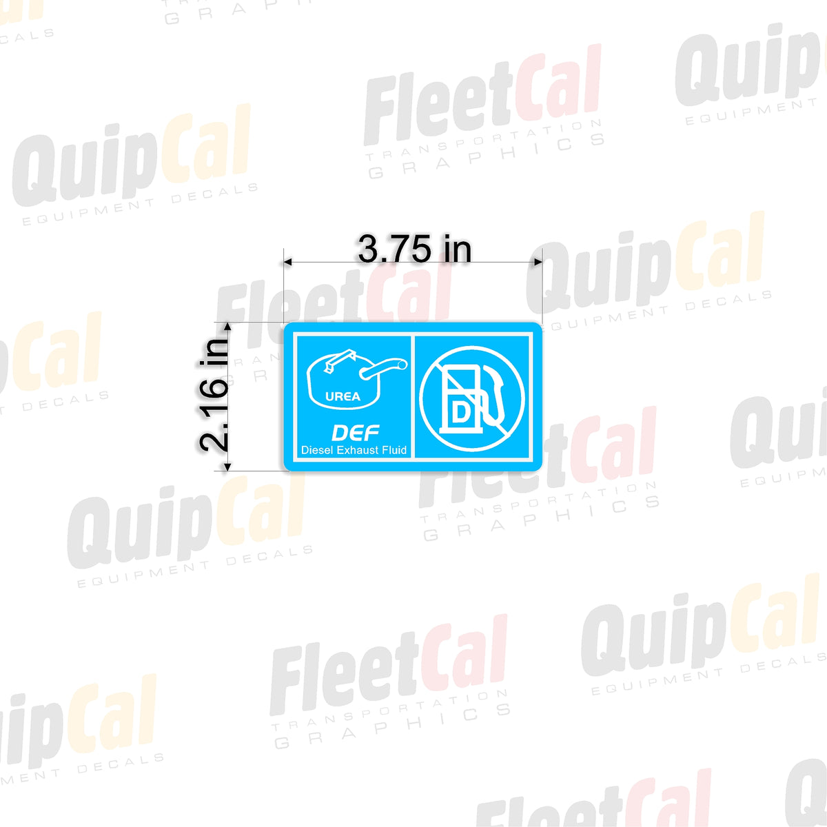DEF 005 - Diesel Exhaust Fluid Decal – Truck and Equipment Decals