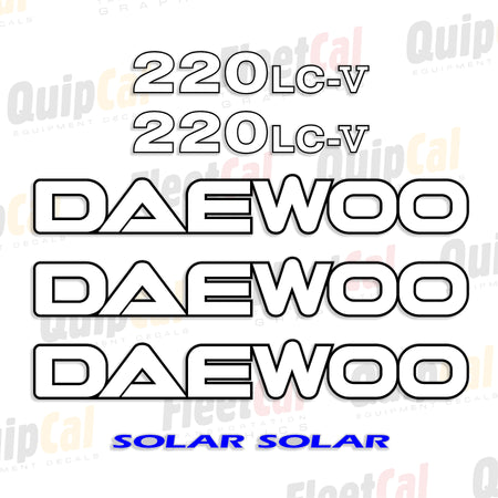 Daewoo Excavator Decals