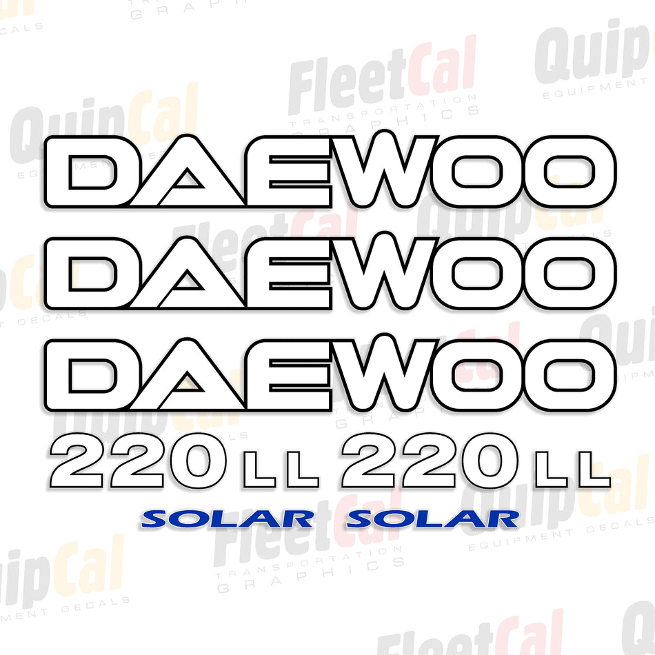 Daewoo Log Loader Decals