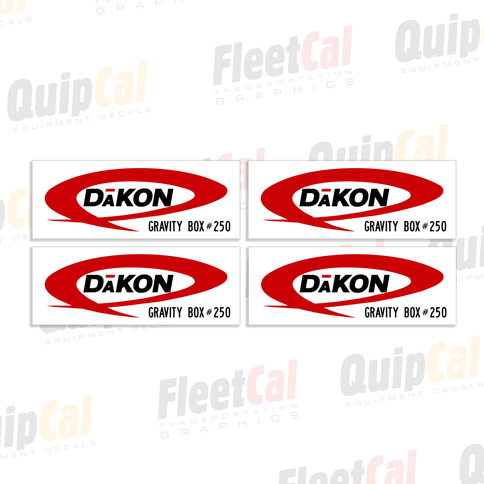 Dakon 250 Gravity Wagon Decal Set