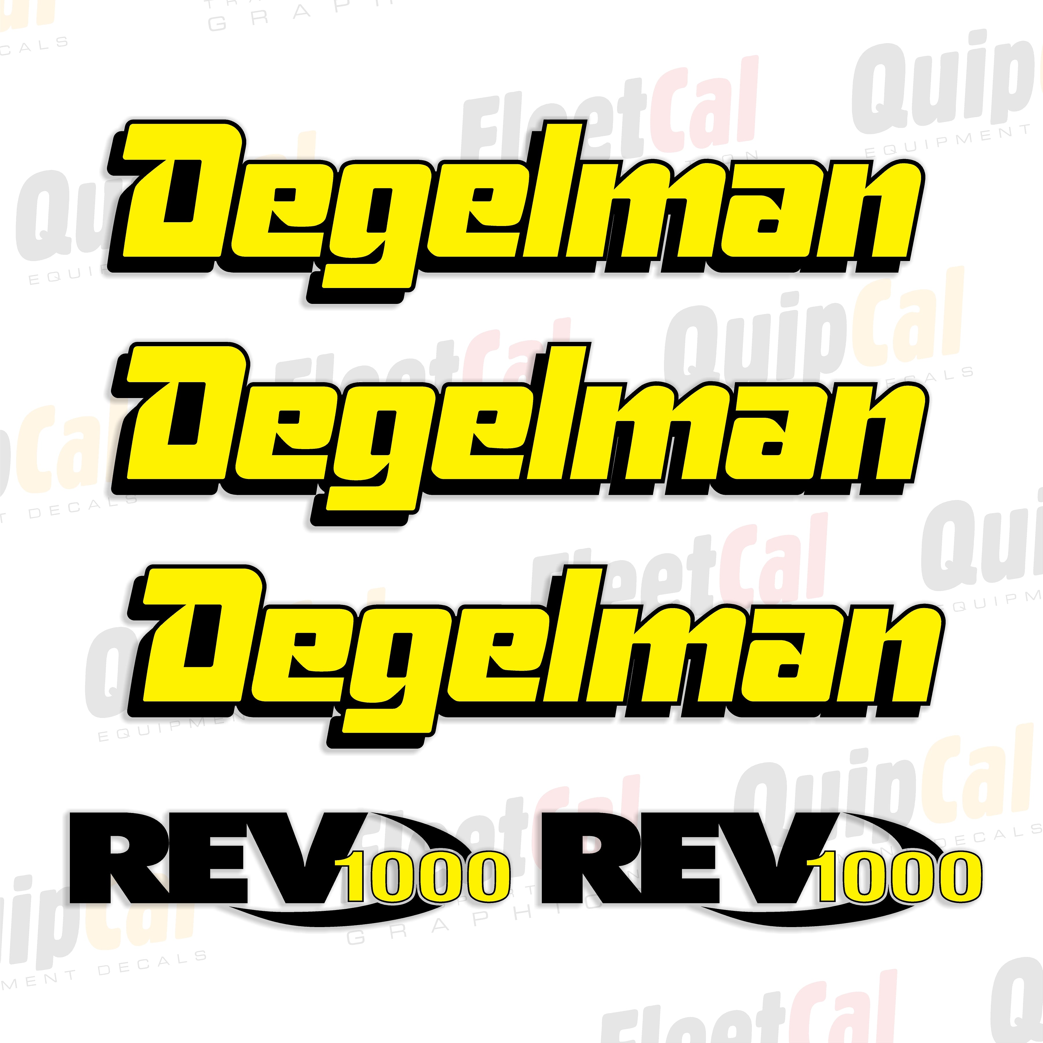 Degelman Rotary Mower Decals