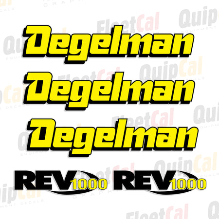 Degelman Rotary Mower Decals