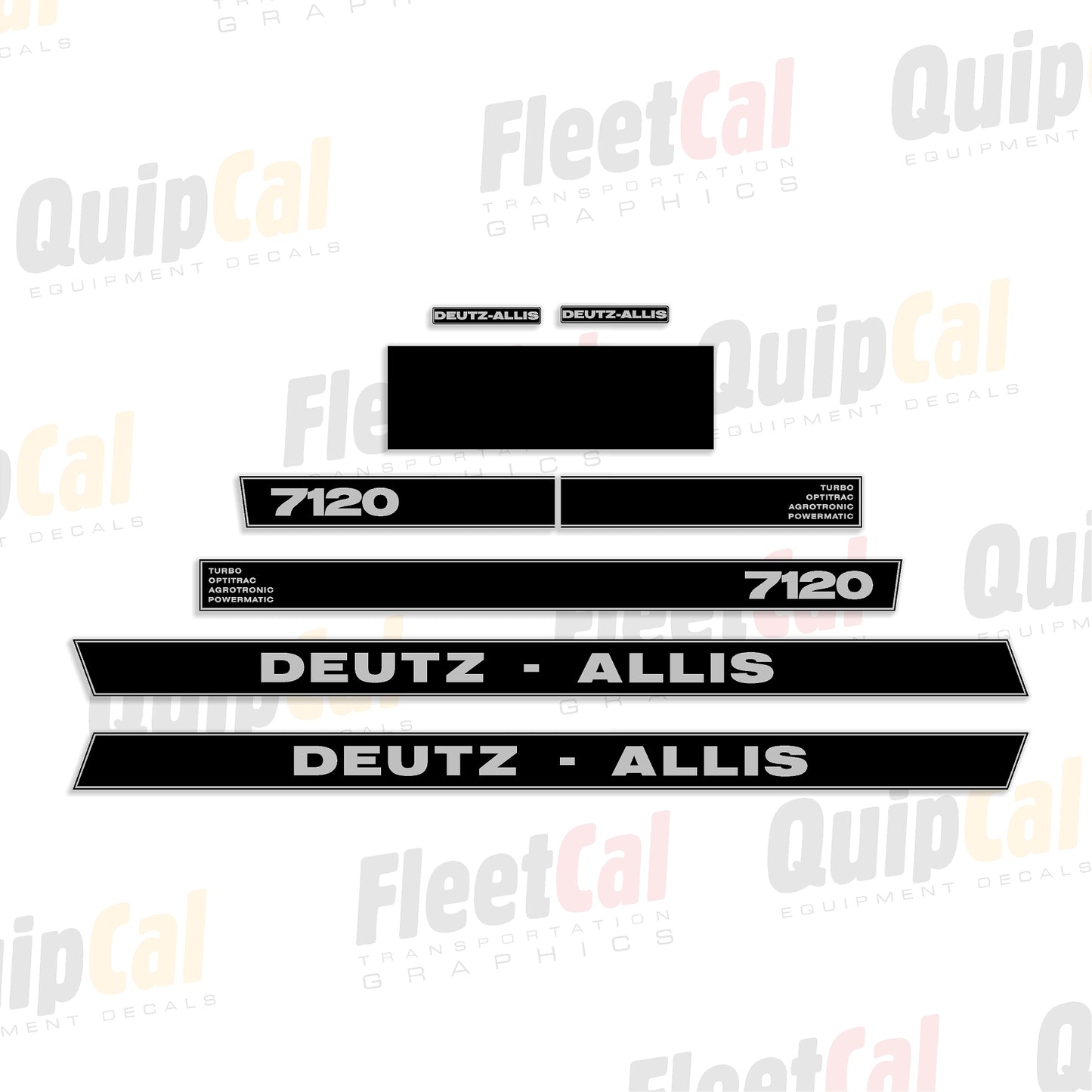 Deutz-Allis 7120 Tractor Marking Decal Set – Truck and Equipment Decals