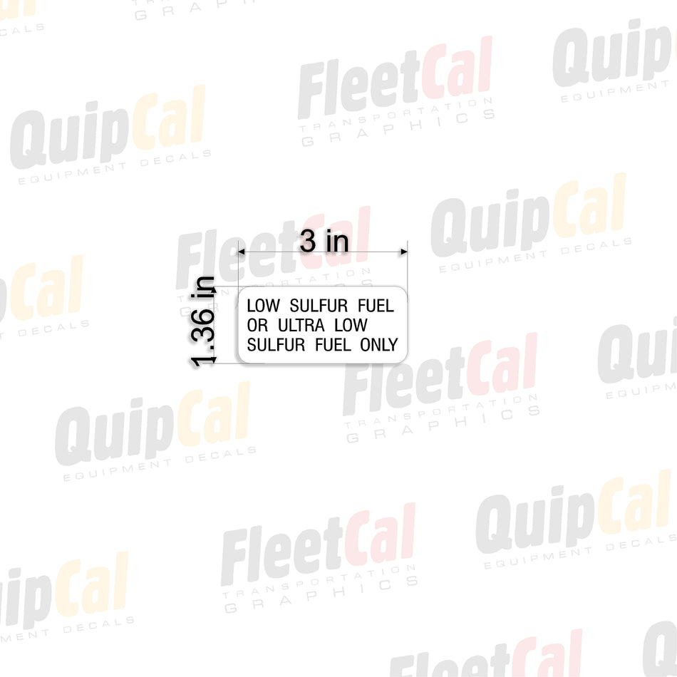 Diesel 005 - Low Sulfur Ultra Low Sulfur Diesel Decal