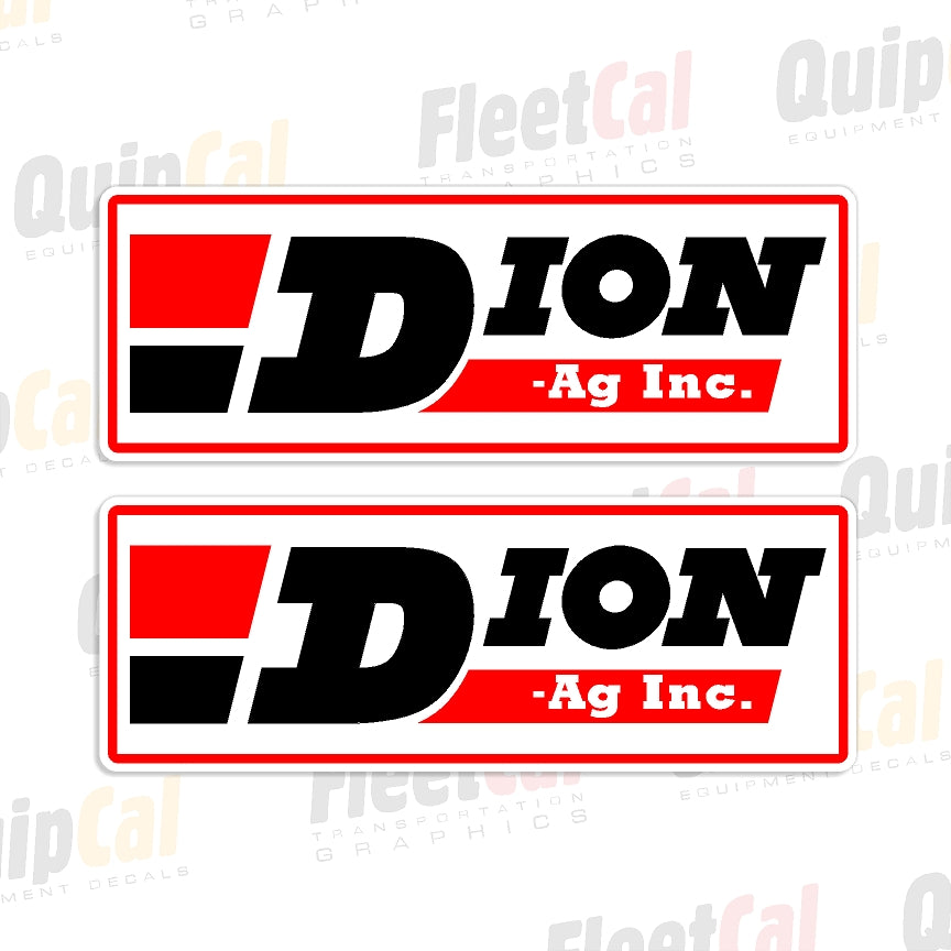 Dion Ag Inc. Logo Decals (1 PAIR)