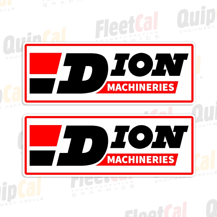 Dion Machineries Logo Decals (1 PAIR)