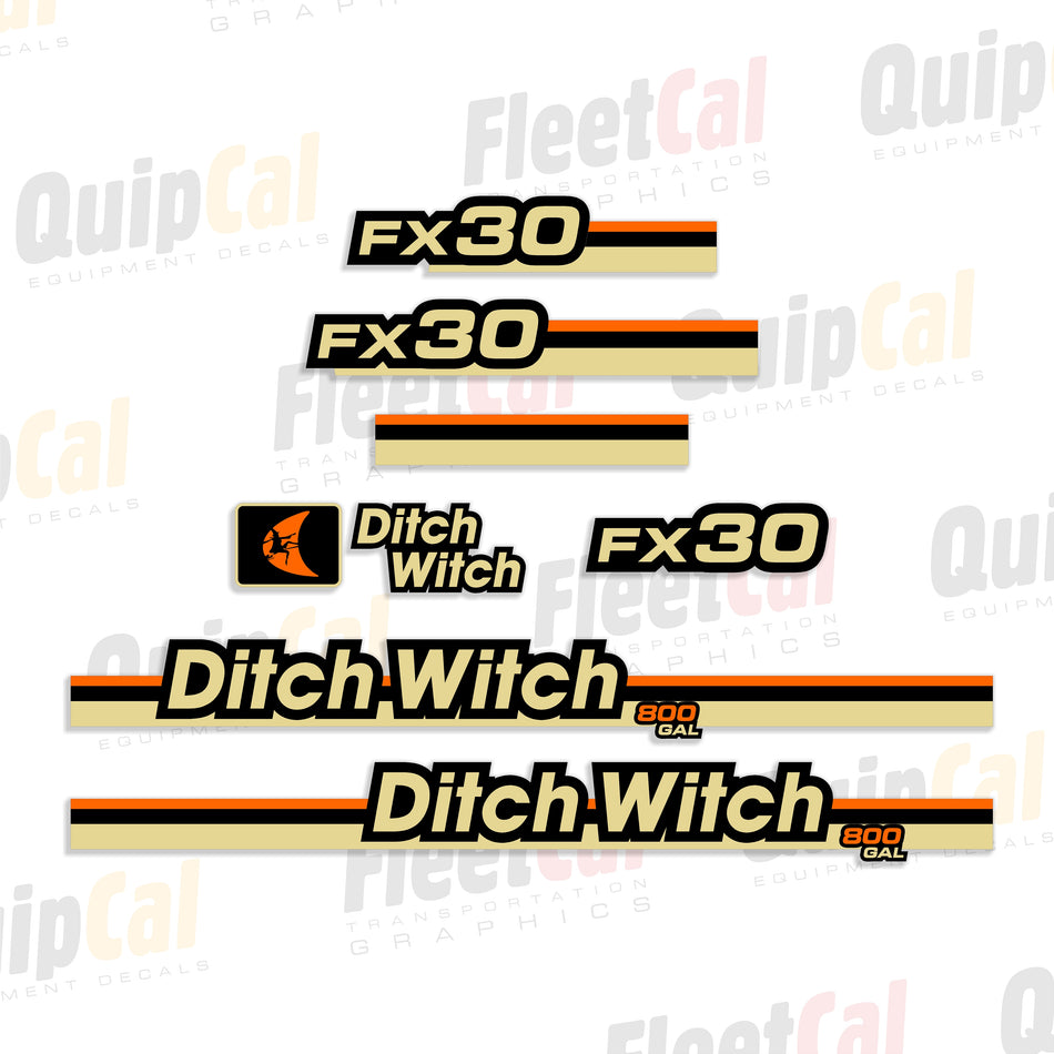 Ditch Witch Vacuum Excavator Decals
