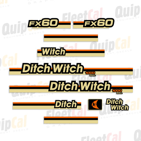 Ditch Witch Vacuum Excavator Decals