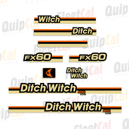 Ditch Witch Vacuum Excavator Decals