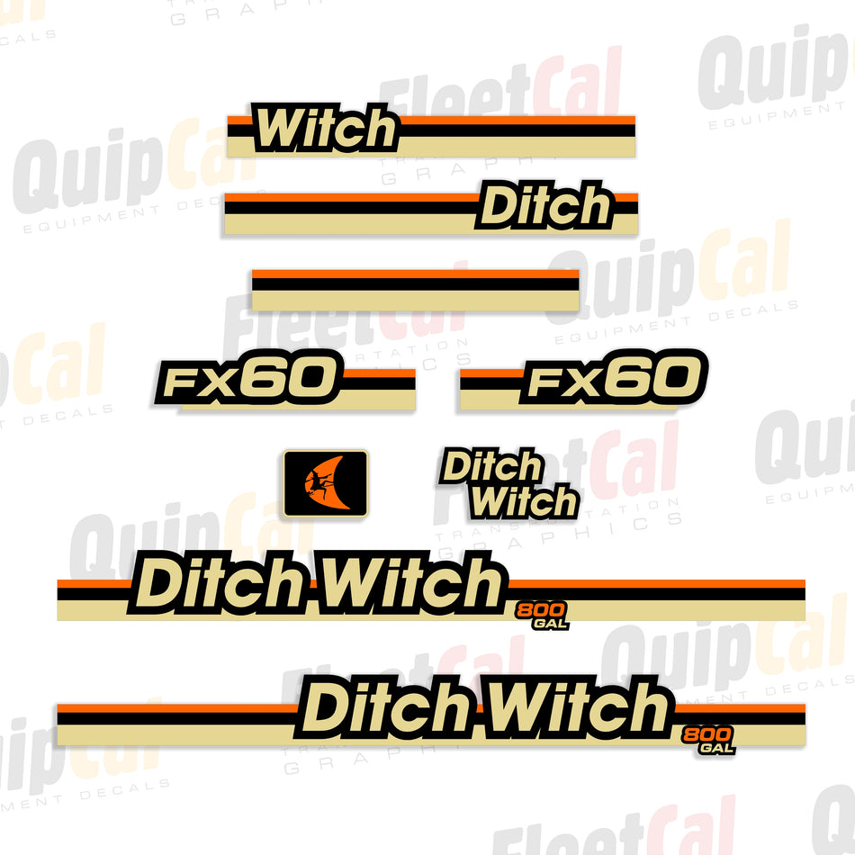 Ditch Witch Vacuum Excavator Decals