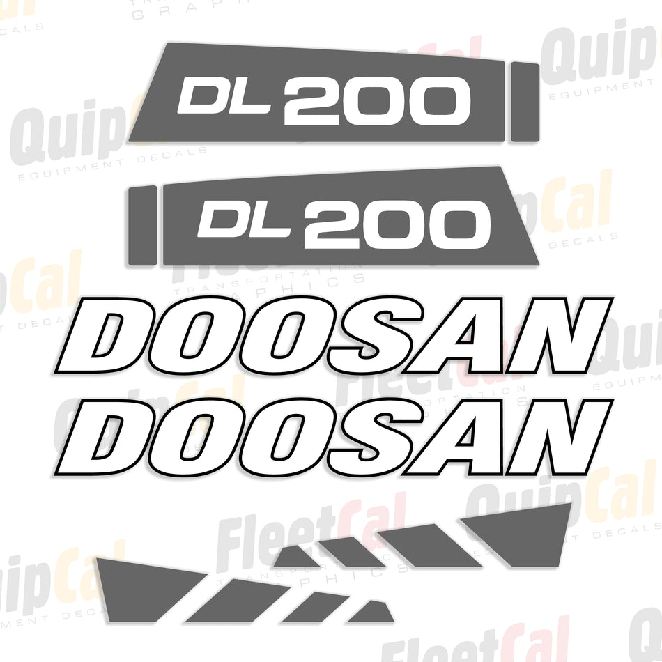 Doosan Wheel Loader Decals