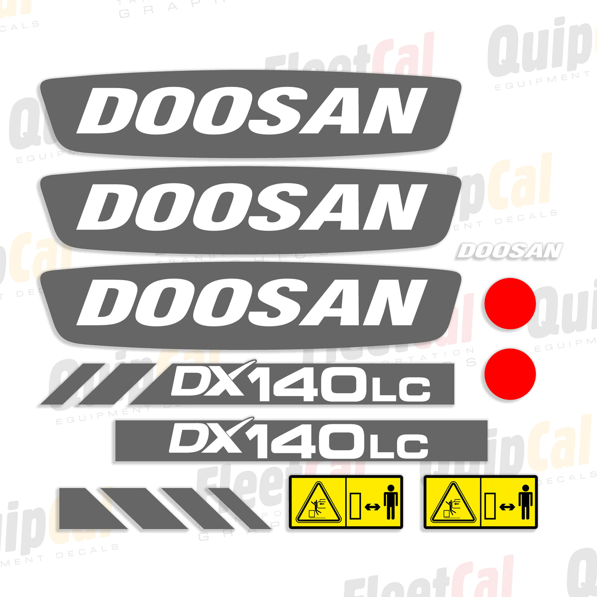Doosan Excavator Decals