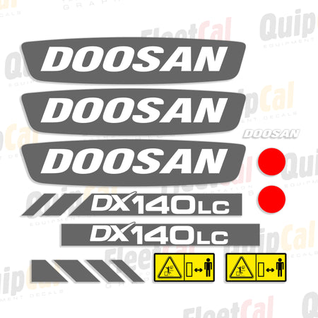Doosan Excavator Decals