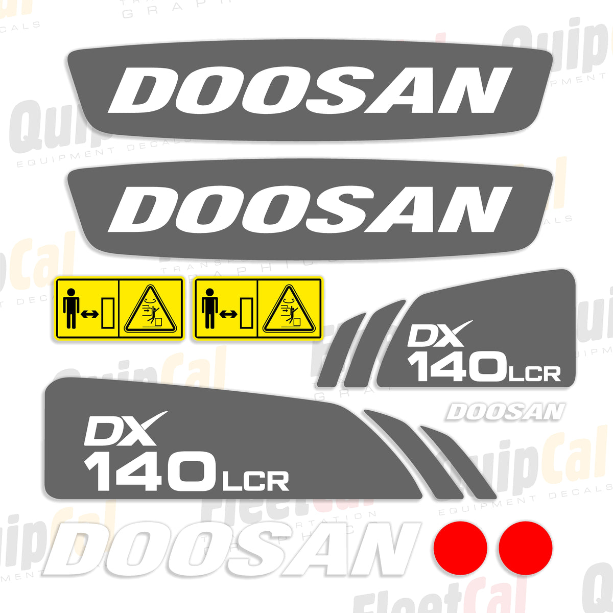 Doosan Excavator Decals