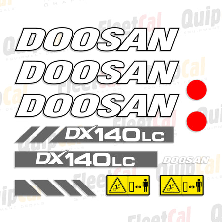 Doosan Excavator Decals