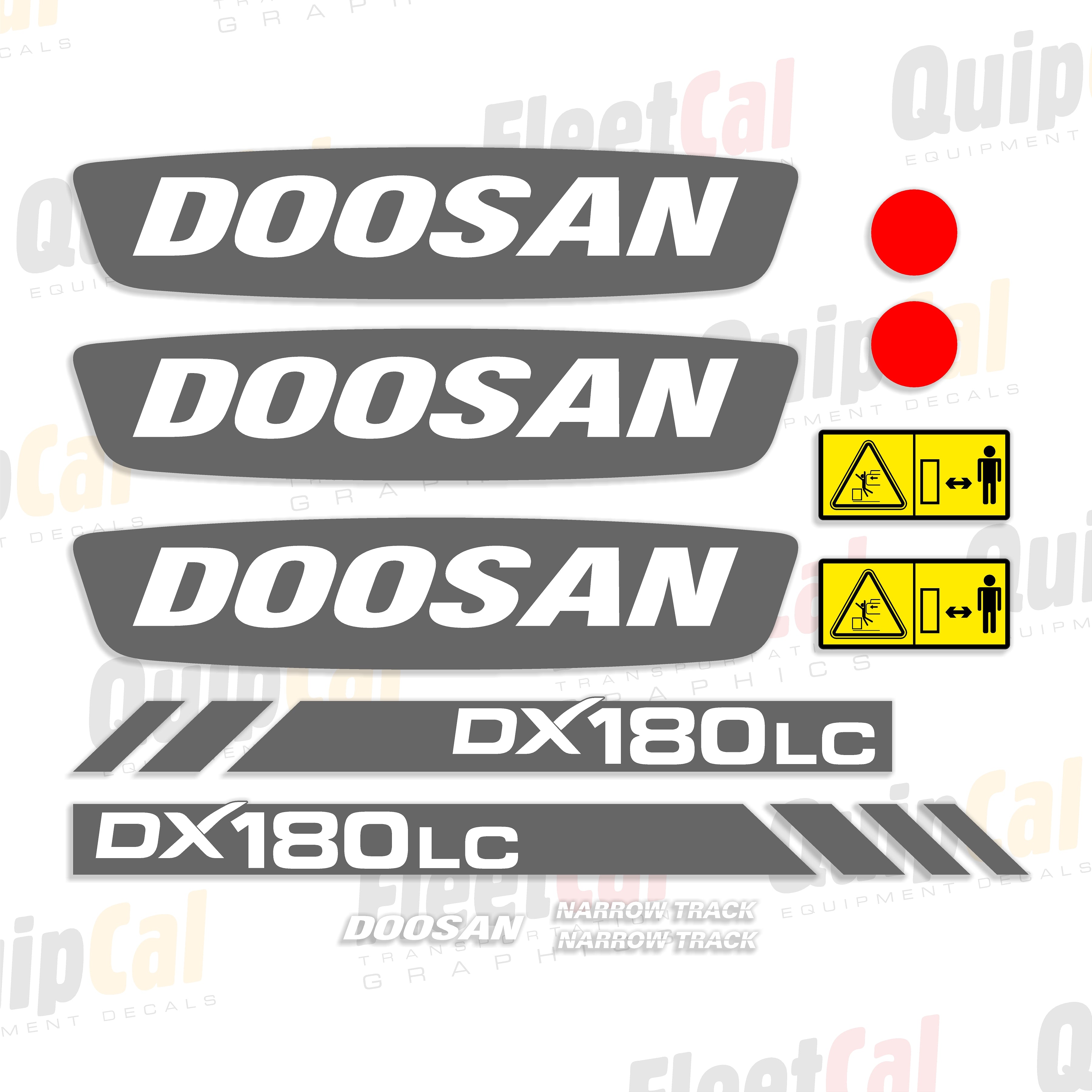 Doosan Excavator Decals
