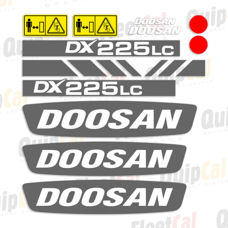 Doosan Excavator Decals