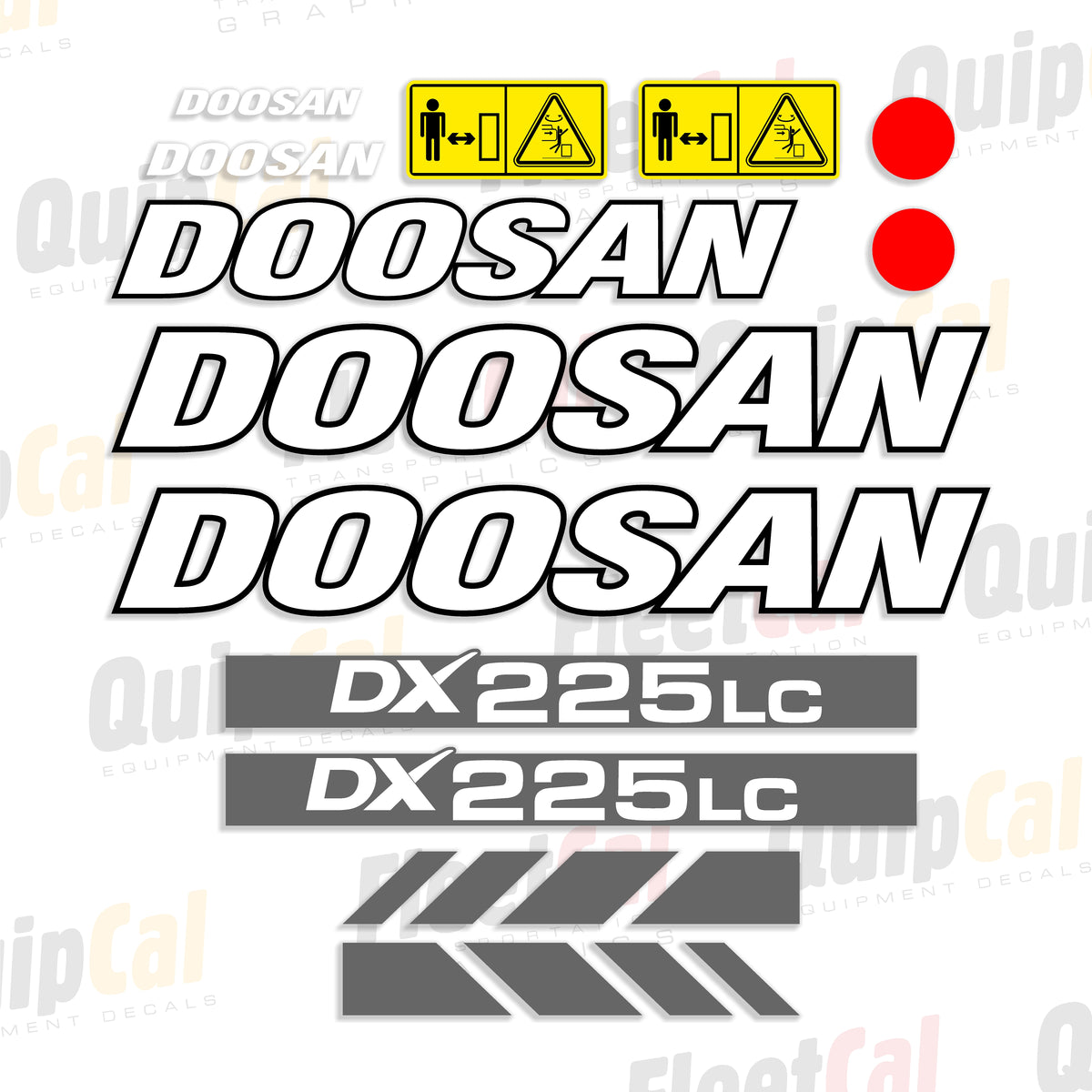 Doosan Excavator Decals