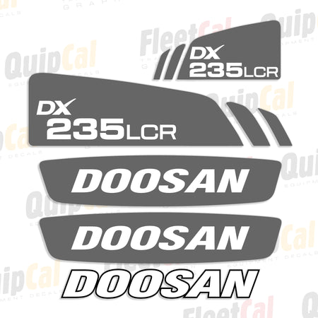 Doosan Excavator Decals