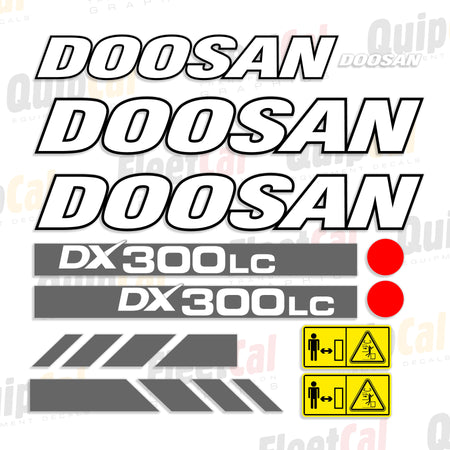 Doosan Excavator Decals