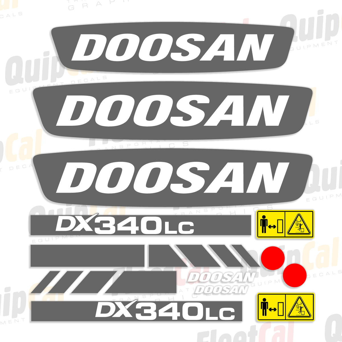 Doosan Excavator Decals
