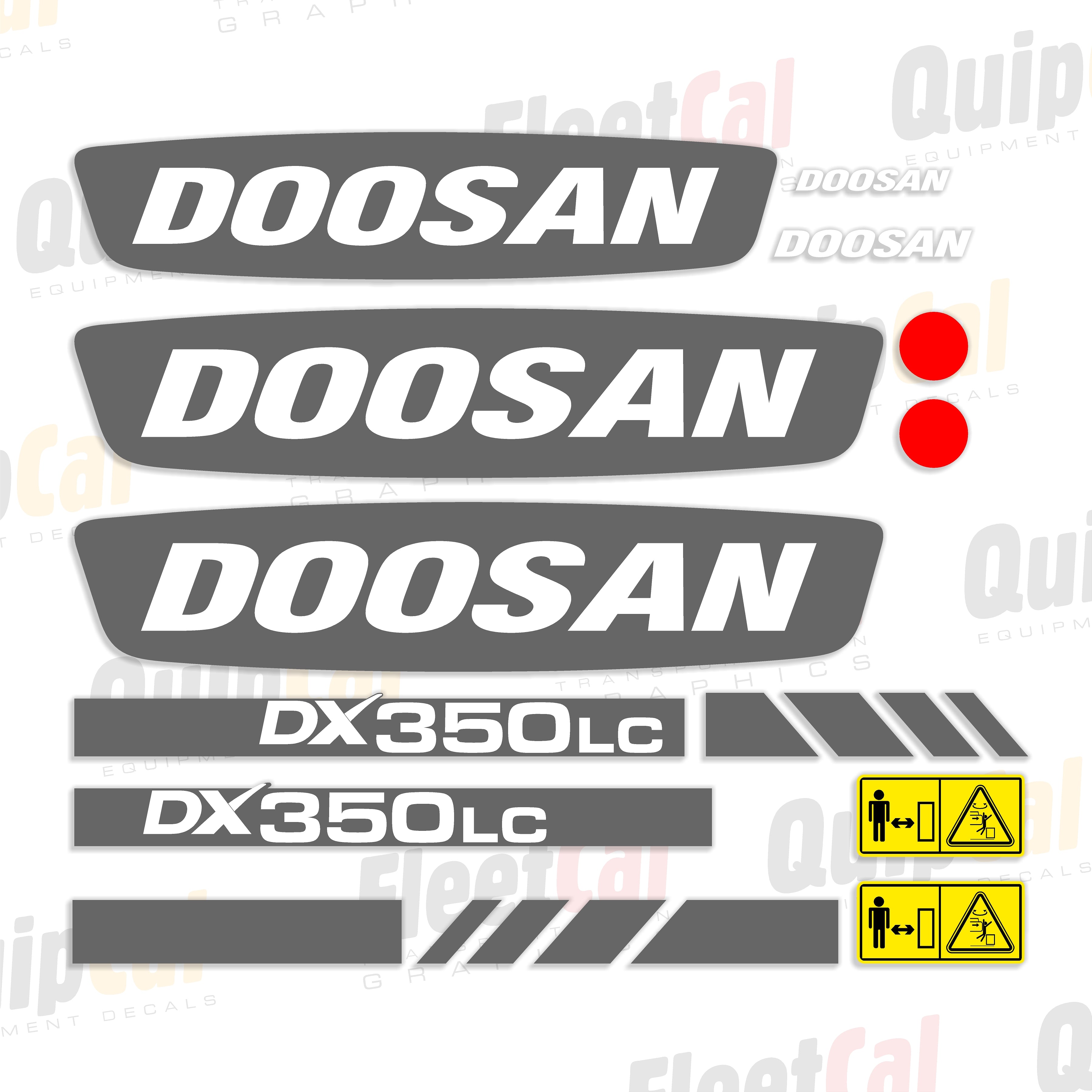 Doosan Excavator Decals