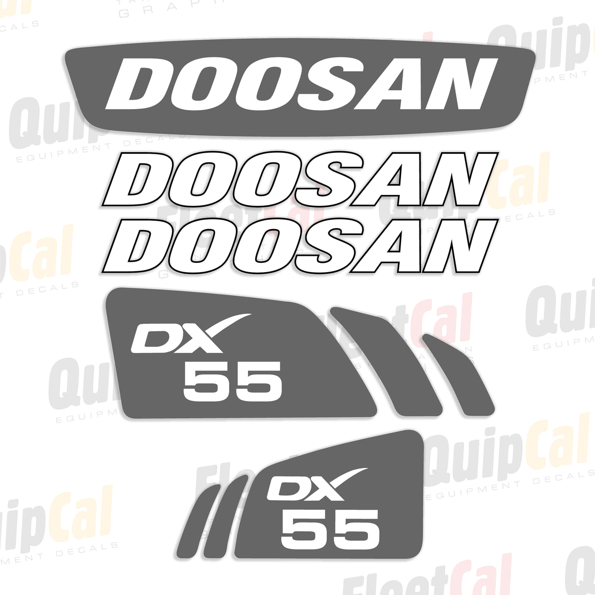 Doosan Excavator Decals
