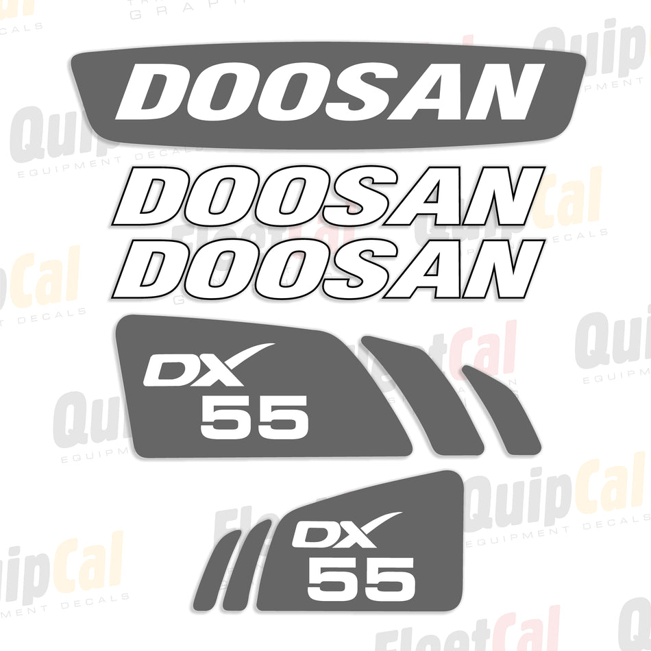 Doosan Excavator Decals