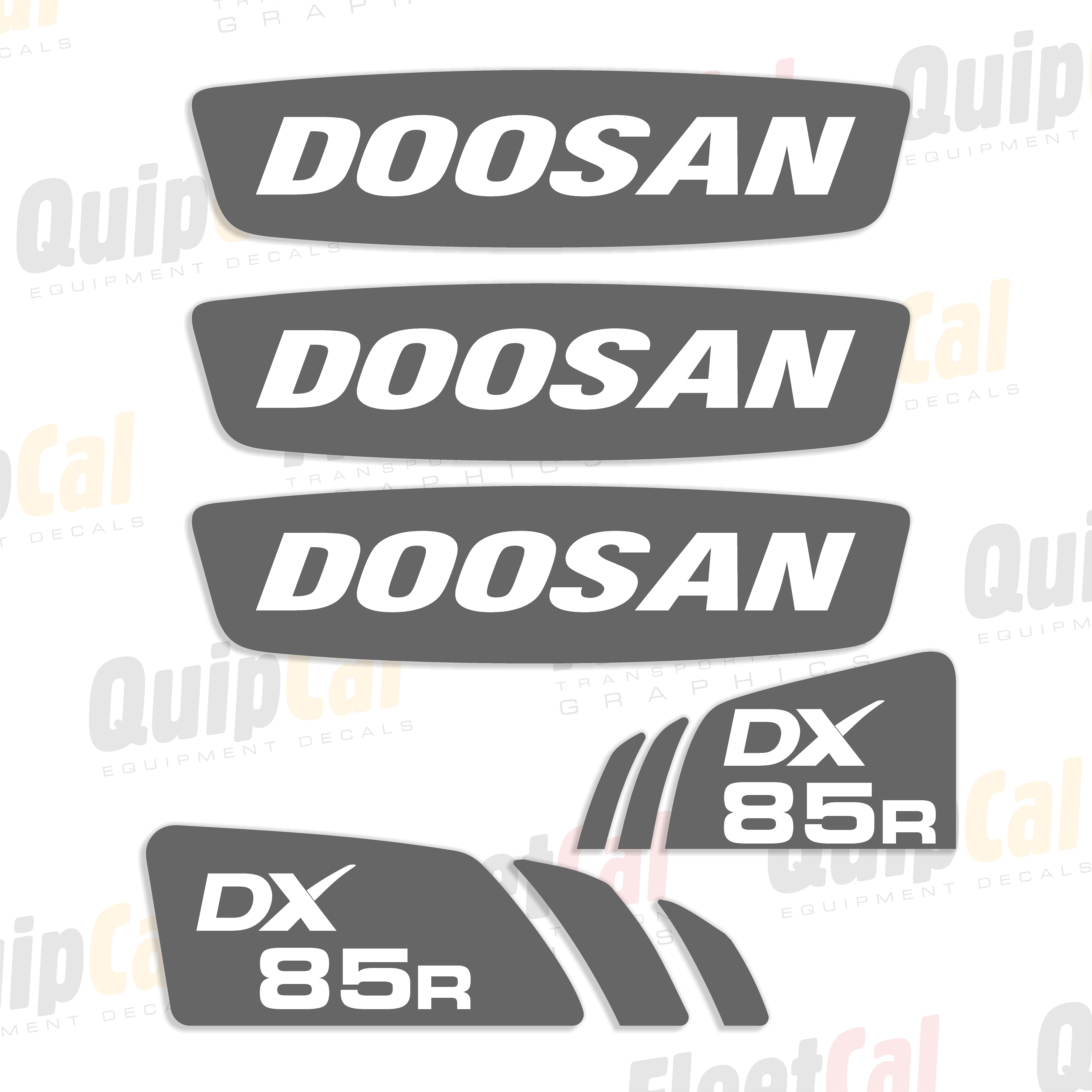Doosan Excavator Decals