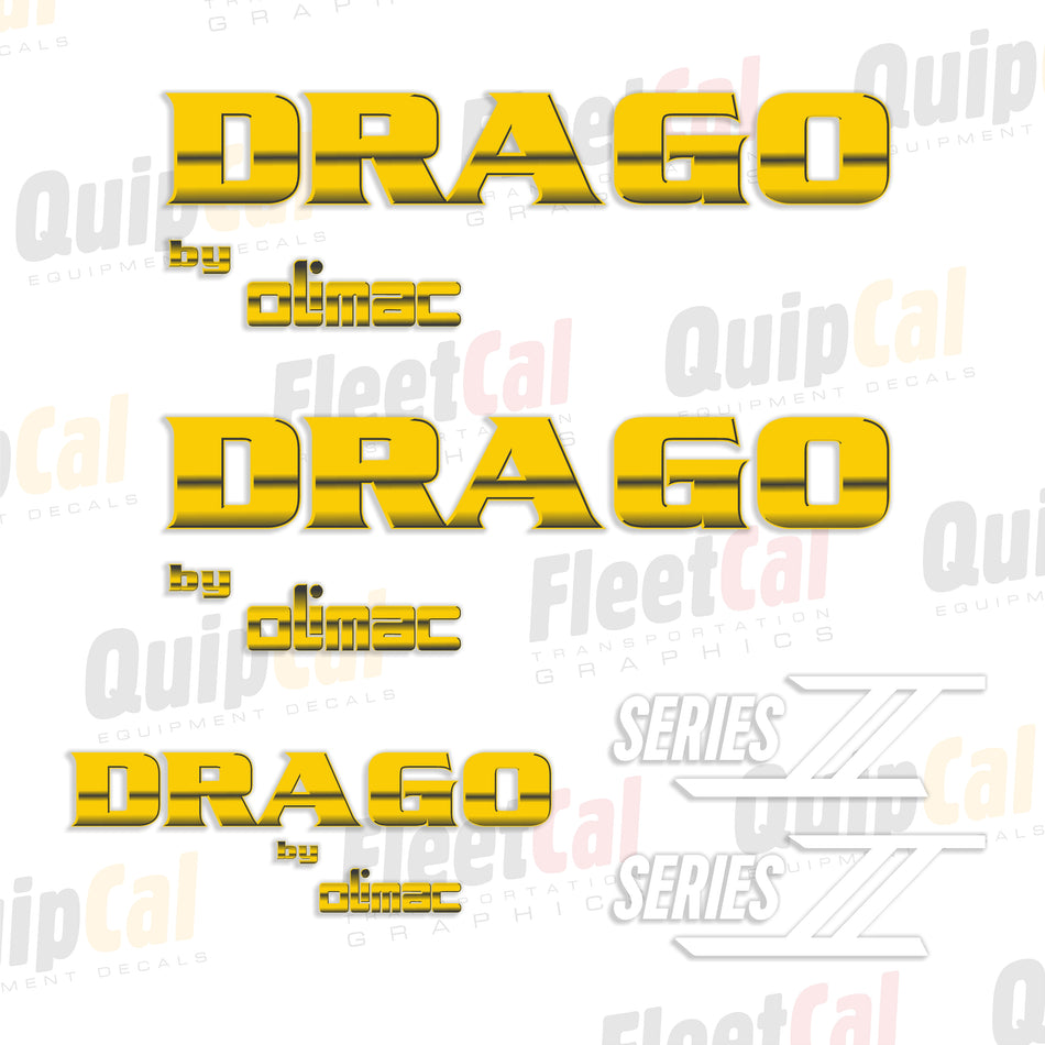 Drago Series II Corn Header Decal Set
