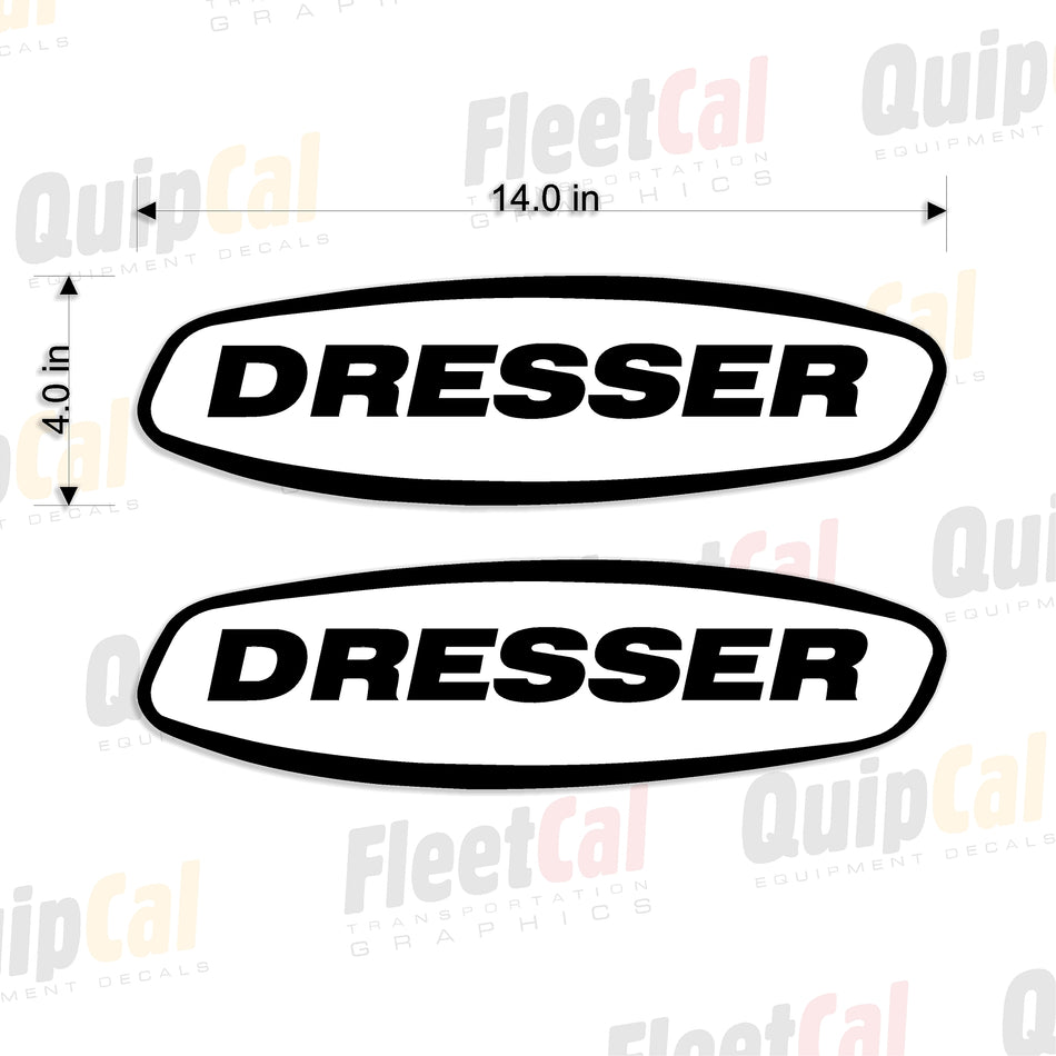 Dresser Industries Logo Decals (1 PAIR)