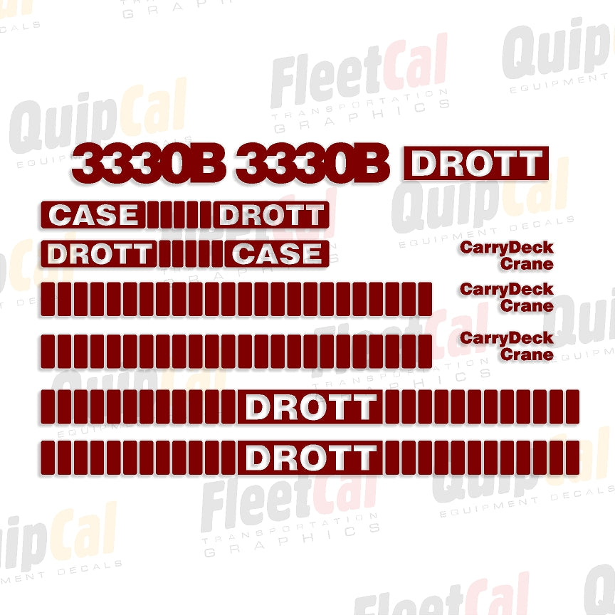 Drott Crane Decals