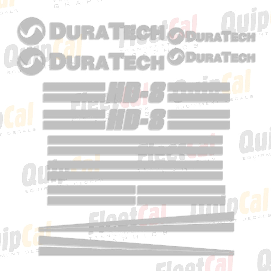 DuraTech HD-8 Tub Grinder Marking Decal Set – Truck and Equipment Decals