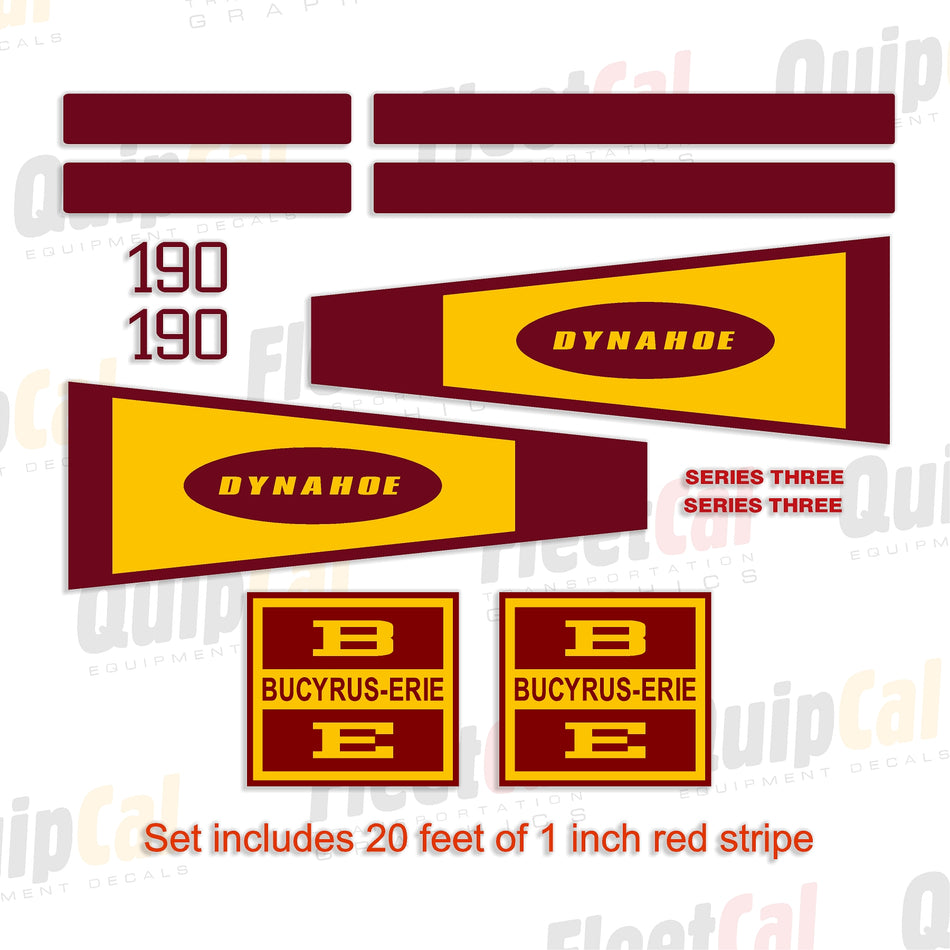 Dynahoe Backhoe Decals