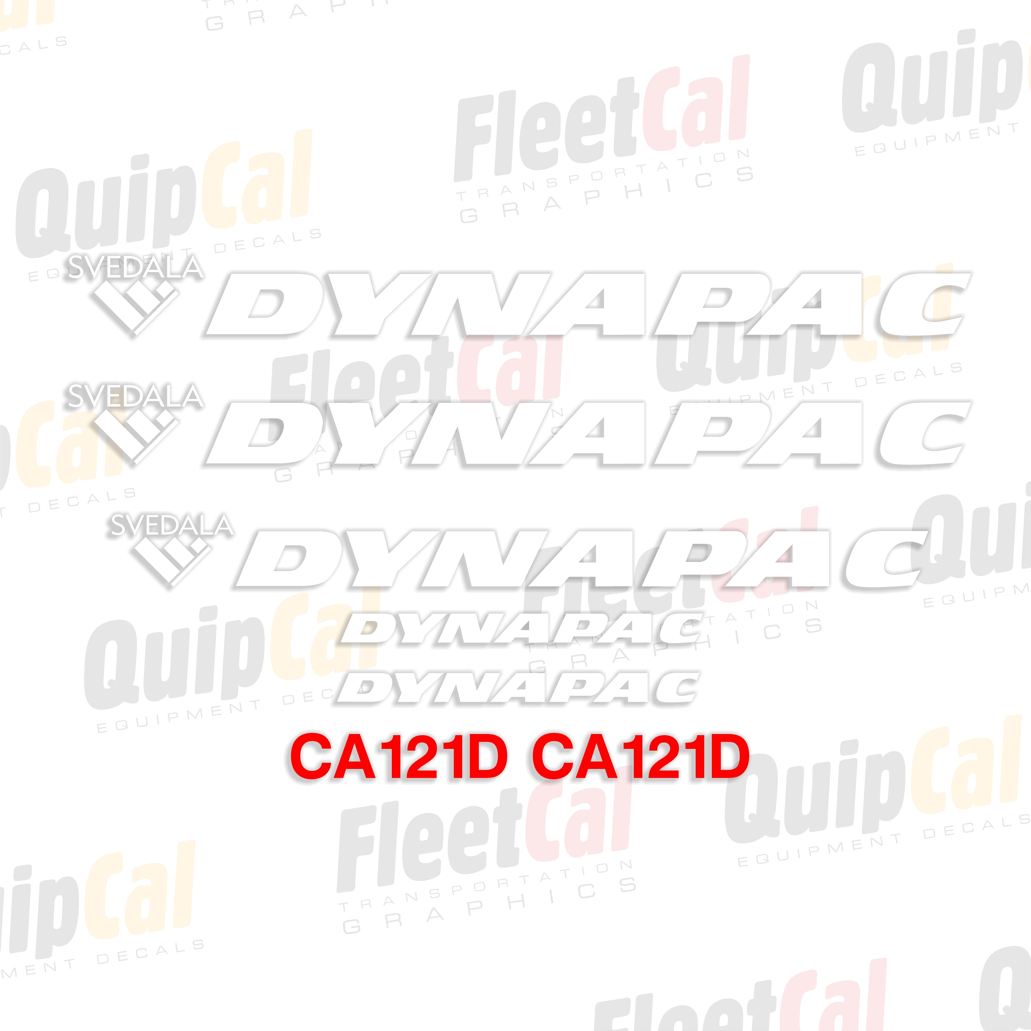 Dynapac Roller - Compactor Decals