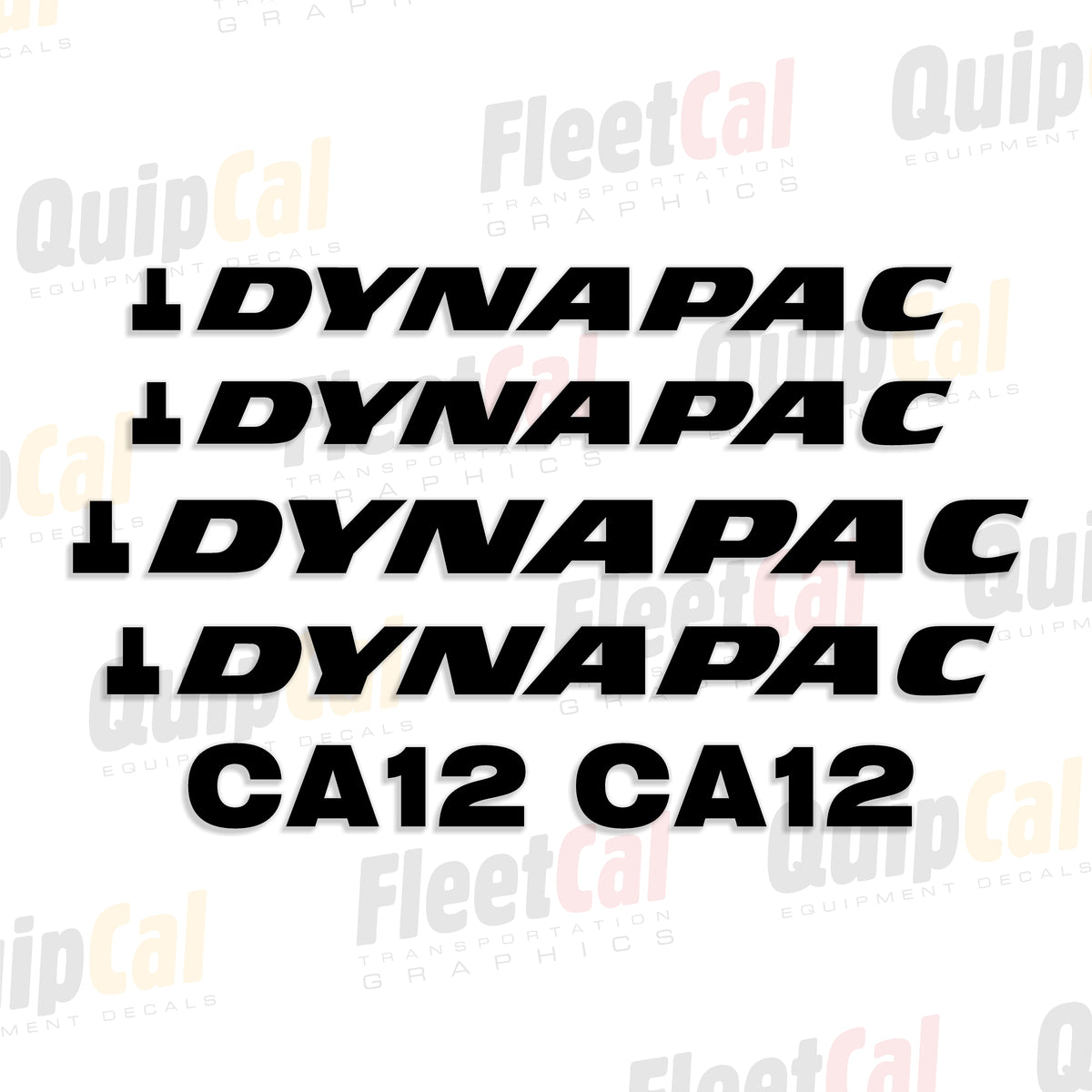 Dynapac Roller - Compactor Decals
