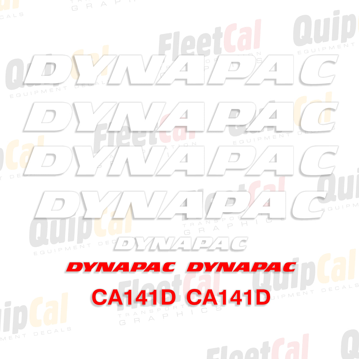 Dynapac Roller - Compactor Decals
