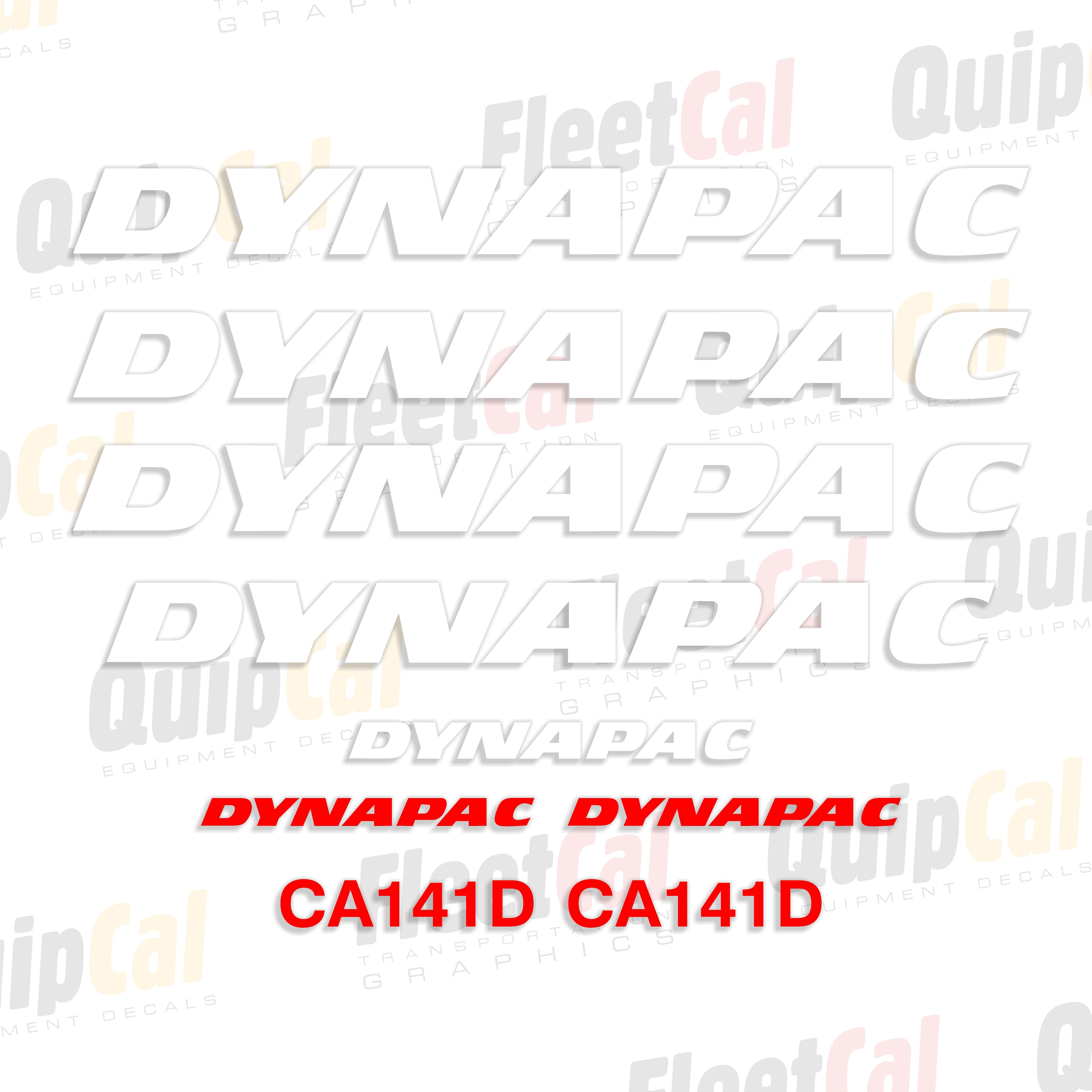 Dynapac Roller - Compactor Decals