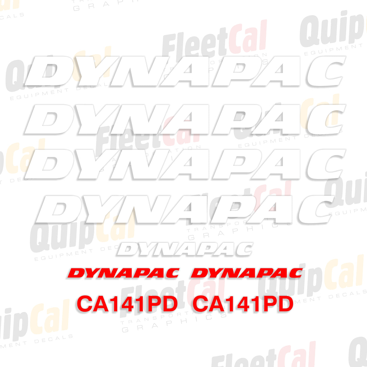 Dynapac Roller - Compactor Decals
