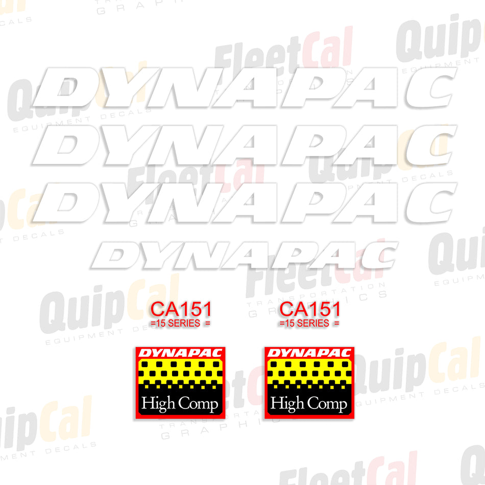 Dynapac Roller - Compactor Decals