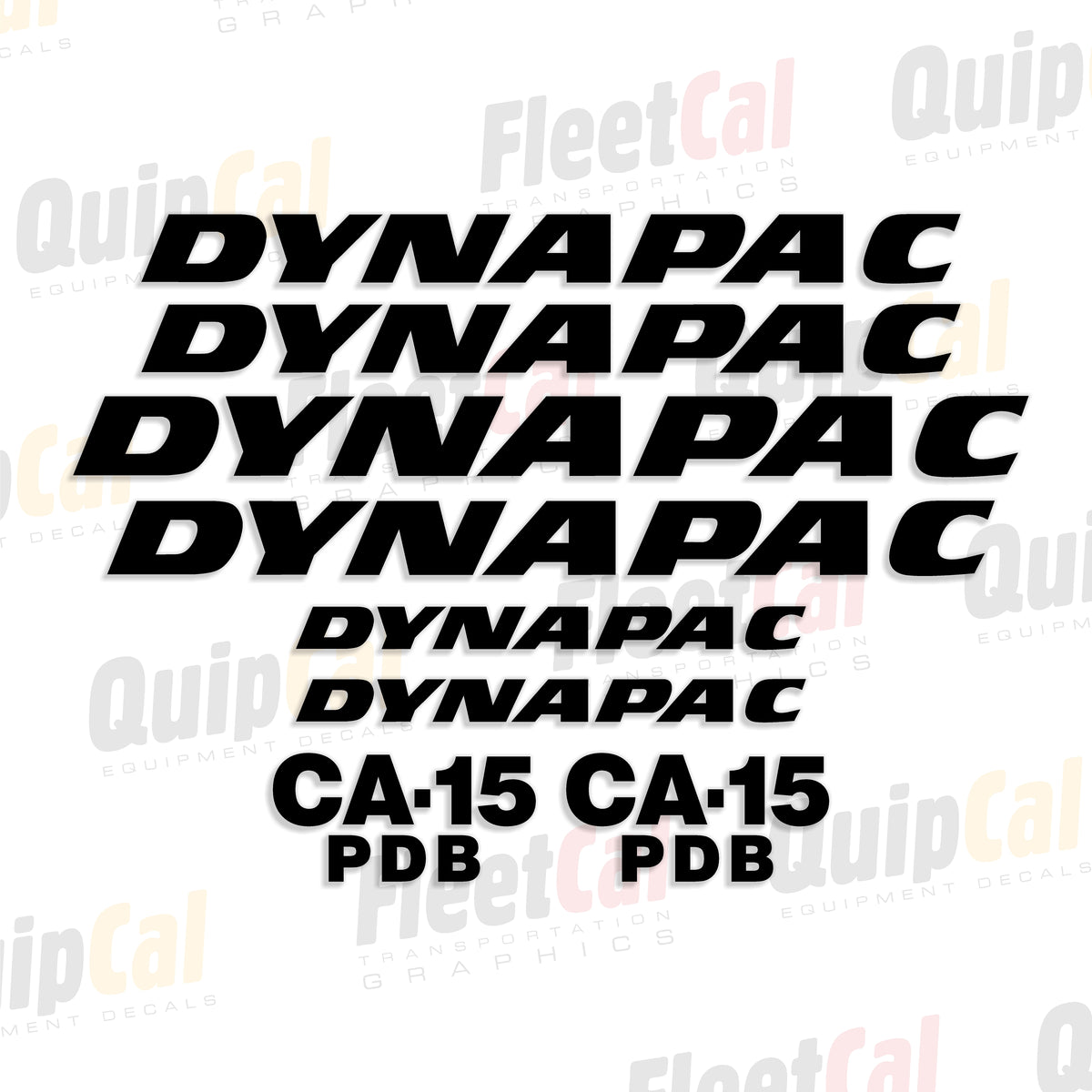 Dynapac Roller - Compactor Decals