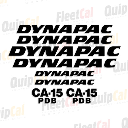Dynapac Roller - Compactor Decals