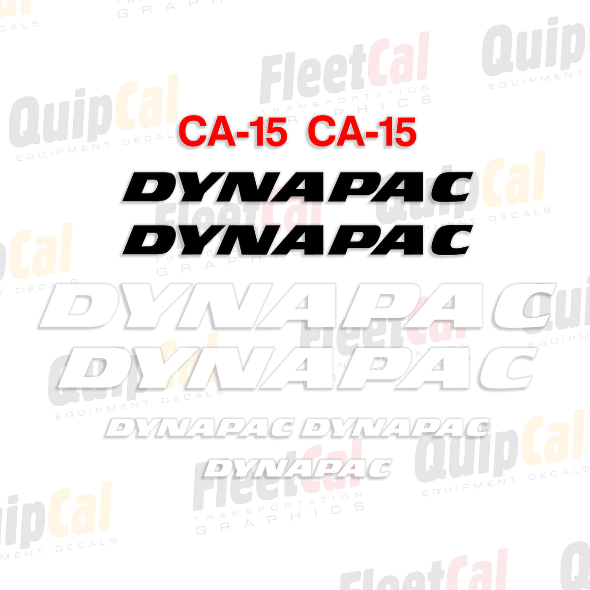 Dynapac Roller - Compactor Decals