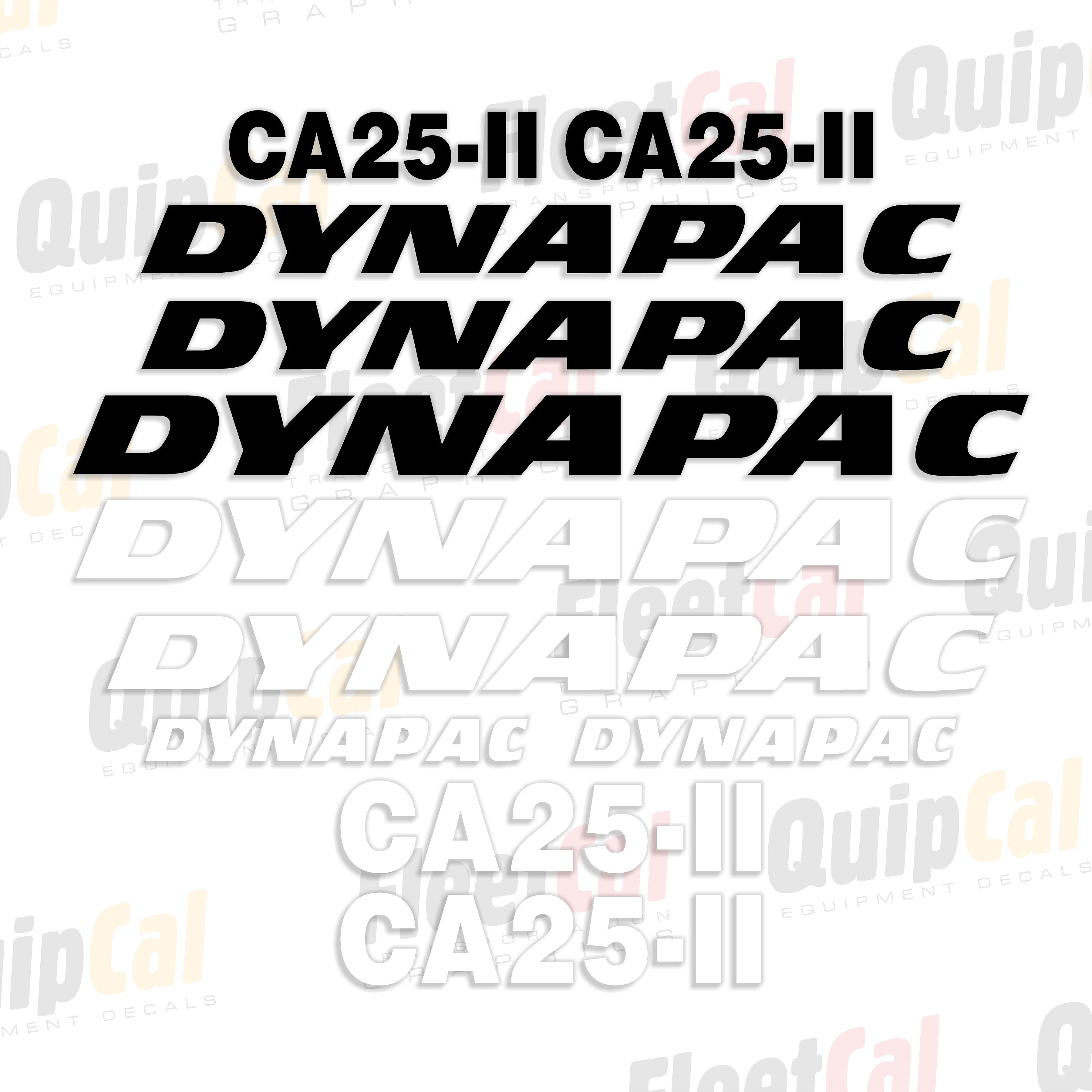 Dynapac Roller - Compactor Decals