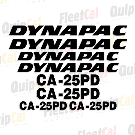Dynapac Roller - Compactor Decals