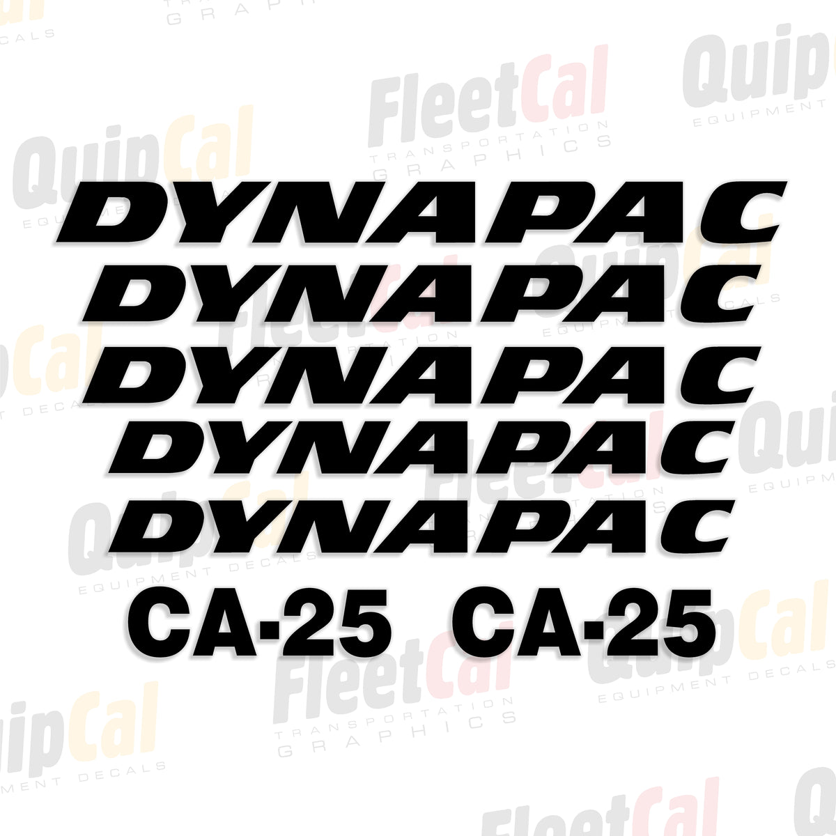 Dynapac Roller - Compactor Decals